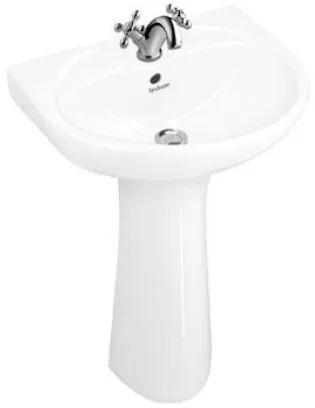 Hindware Pedestal Wash Basin, Color : Ivory