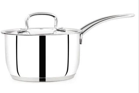 Stainless Steel Sauce Pan, Color : Silver