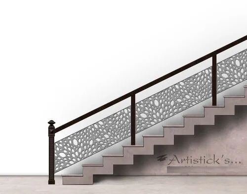 Brass Glass Railing Design