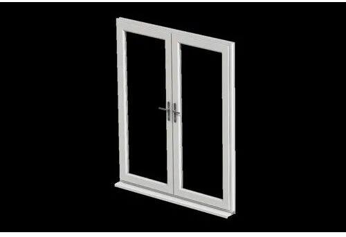 Polished UPVC Double Door Frame, Color : White