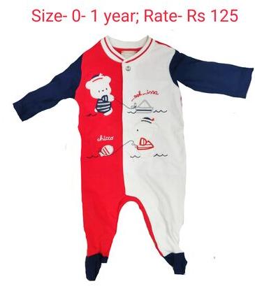 Printed Cotton Baby Romper, Gender : Unisex