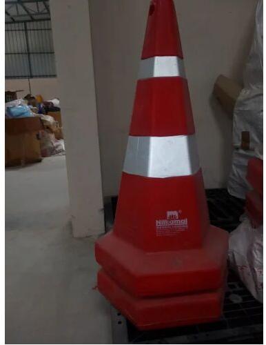 Hexagone PVC Traffic Cones, Color : Red