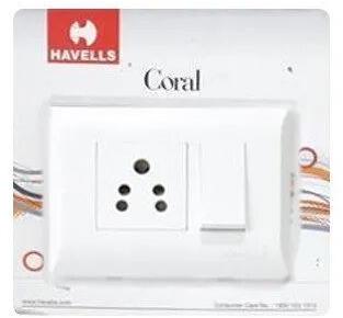 Havells Modular Switches, Color : Pure White
