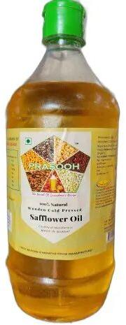 Wooden Cold Pressed Safflower Oil, Packaging Type : Bottle