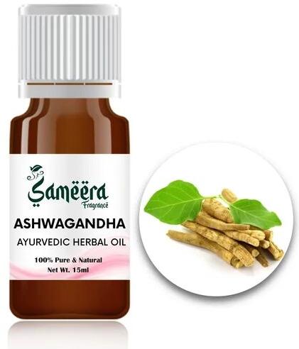 Ashwagandha Ayurvedic Herbal Oil, For Aromatherapy, Perfumery, Culinary, Insect Repellent, Cosmetics