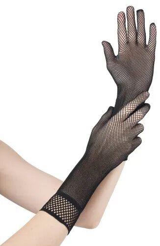 Ladies Net Mesh Gloves, Size : Free