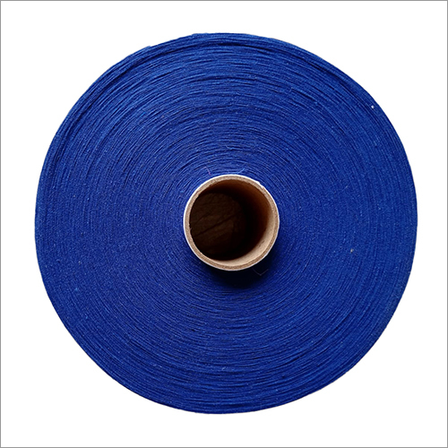 Plain Blue Dyed Cotton Yarn