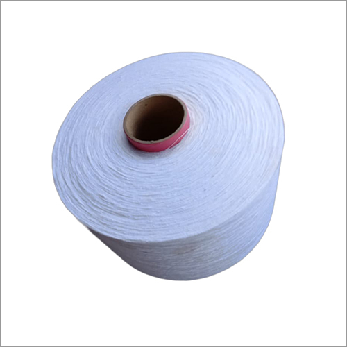 White Double Twist Polyester Cotton Blended Yarn, For Weaving, Knitting, Sewing, Condition : Recycled