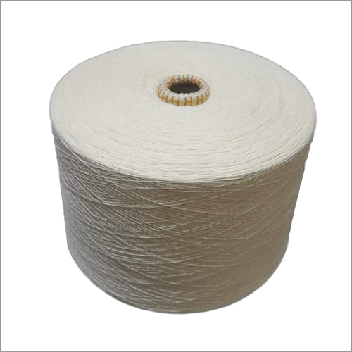 White Plain Cotton Knitting Yarn, For Textile Industry, Packaging Type : Polythene Bag Box Packing