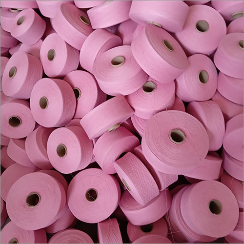 Plain Pink Cotton Yarn, For Making Garments, Packaging Type : Polythene Bag Box Packing