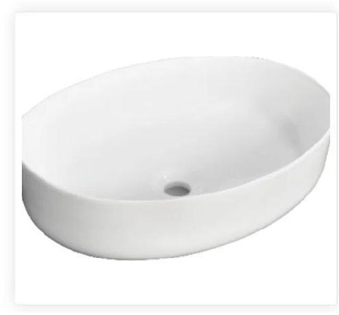 Oval Ceramic Wash Basin, For Bathroom, Color : White