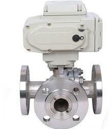 ELECTRIC ACTUATED THREE WAY BALL VALVE, Size : 1 1/2', 1 1/4', 1', 2 1/2', 2', 3', 4', 5', 6'