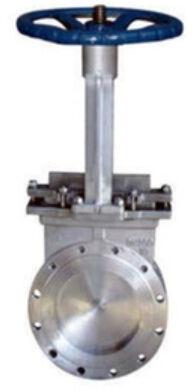 FLANGED KNIFE GATE VALVE, Size : 10', 12', 14', 16', 18', 2 1/2', 2', 20', 24', 3', 4', 5'