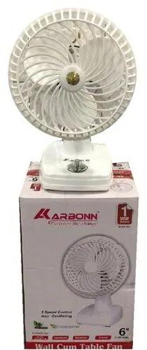 Mild Steel Electric Table Fan, Color : White