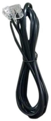 Black Plastic Telephone Line Cord