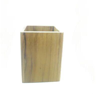 Student Polished Wooden Pen Stand, Color : Brown