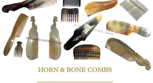 Buffalo Horn Comb, Color : Black, Brown