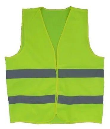 Green Polyethylene Traffic Safety Vest, Size : Free Size
