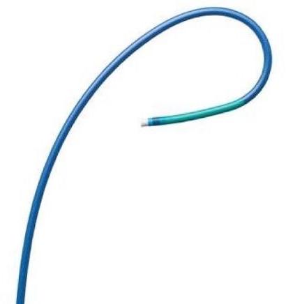 Curved Plastic Guiding Catheter, For Hospital, Size : Medium