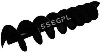 Mild Steel Auger Drill Bits, For Hole Processing, Color : Black