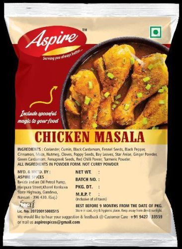 Aspire Blended Chicken Masala, For Spices, Certification : FSSAI Certified