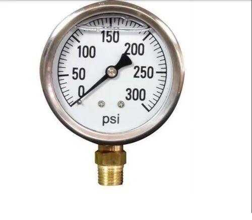 Steel Pressure Gauges, Shape : Round