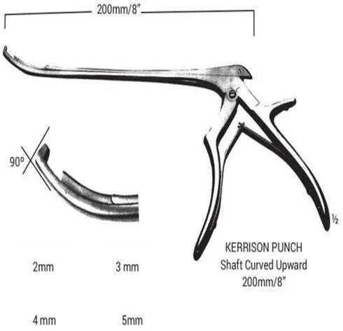 Stainless Steel Intervertebral Disc Rongeurs