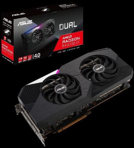 ASUS Radeon Dual RX 6700 XT 12GB GDDR6 1xHDMI, 3xDisplayPort - DUAL-RX6700XT-12G