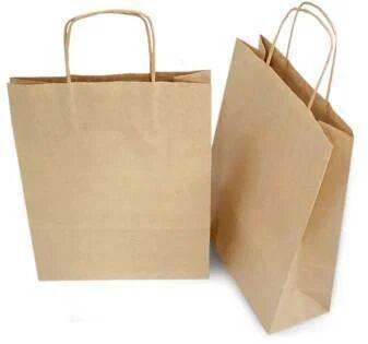 Plain Mf Kraft Paper Bag, Technics : Machine Made