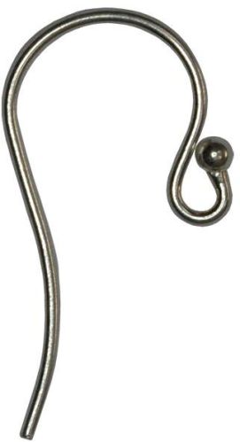 0.8mm Wire Sterling Silver Shepherd Ear Wire