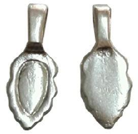 Sterling Silver Glue On Bail, Width : 9mm