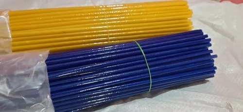 Blue Plain Silicone Rubber Sleeves, For Industrial, Shape : Round