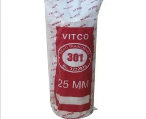 White Plain Vitco Cotton Tape, For Industrial, Width : 0-20 Mm