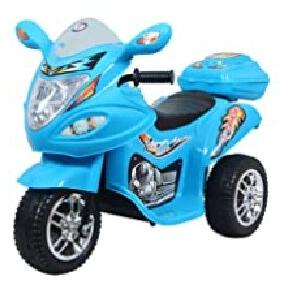 Plastic Battery Operated Baby Scooter, Color : Blue