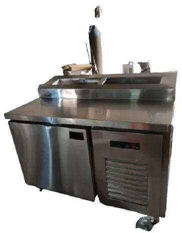 YUAAN Electric Stainless Steel Pizza Makeline Machine, Voltage : 220V