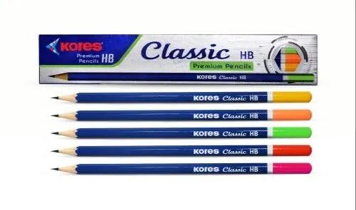 Wood Kores HB Pencil, Color : Black