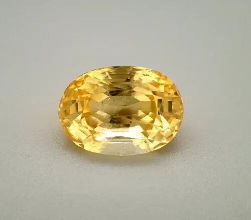 Oval Yellow Sapphire Gemstone