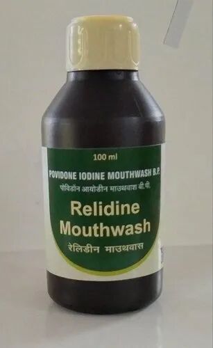 Povidone Iodine Mouthwash Gargle, Packaging Size : 100 Ml 200 Ml 500 Ml