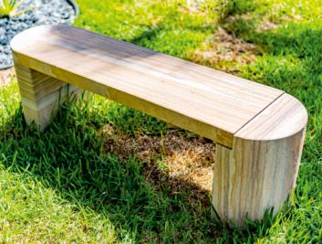 Creamy Jasper Straight Garden Stone Bench, Feature : Comfortable