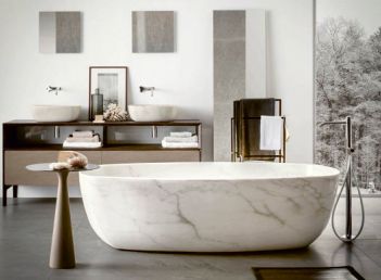 Polished White Marble Bath Tub, Feature : Fine Finishing