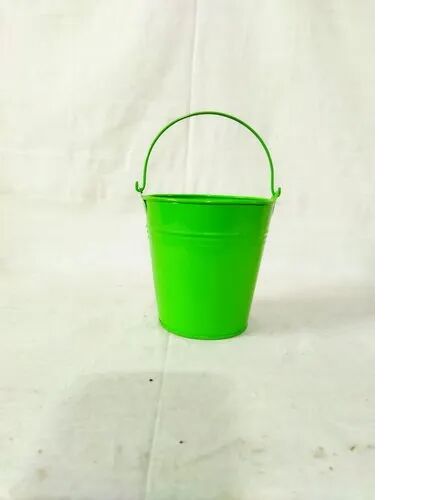 Metal Mini Buckets, Shape : ROUND