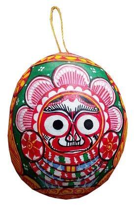 Multi Colour Painted Coconut Shell