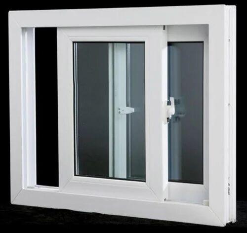 White UPVC Glass Sliding Window