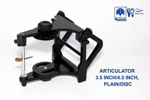 Black Plastic Dental Articulator, Size : 3.5 Inch Disc