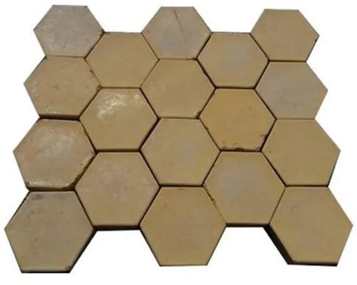 Plain Concrete Hexagon Paver Blocks, For Flooring, Size : Standard