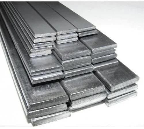 Grey Rectangular Polished Mild Steel Flats, For Industrial, Certification : ISI Certified