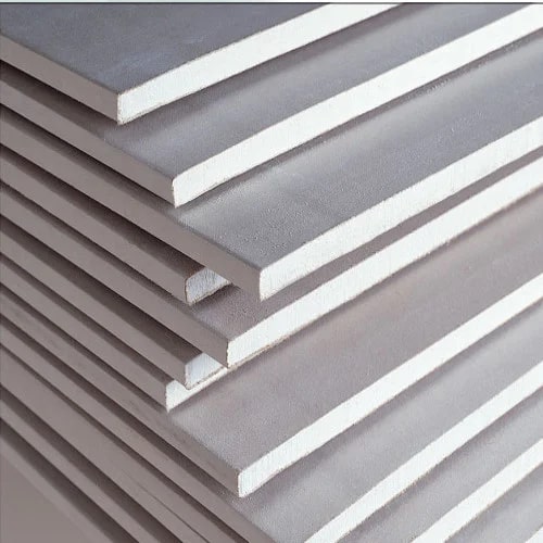 Grey Rectangular Plain Polished Screwed Cement Fibre Boards, For Construction, Size : 8 X 4 Feet