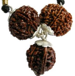 Lakshmi Ganesh Rudraksha Bandh, Color : Brown, Dark Brown Multisize For Religious