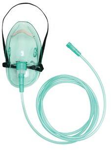 PVC Oxygen Mask, Size : Adult(L)