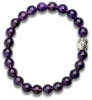 Purple Crystal Destination Polished Amethyst Bracelet, Gender : Women